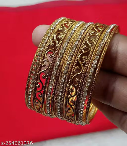 Jewwel Mehndi Stone Bangle Set
