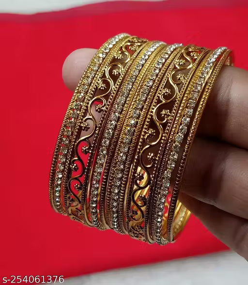 Jewwel Mehndi Stone Bangle Set